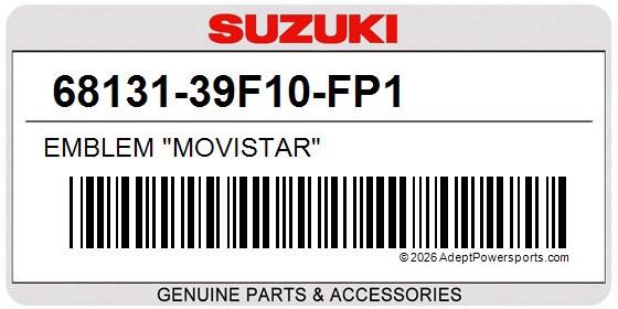 Suzuki 68131-39F10-FP1 Emblem "Movistar"