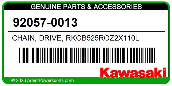 Kawasaki 92057-0013 Chain, Drive, Rkgb525roz2x110l