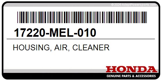 Honda 17220-MEL-010 Housing, Air, Cleaner