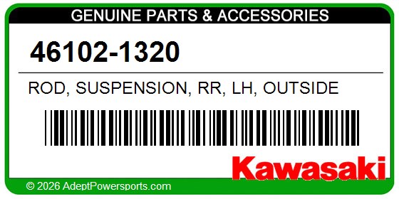 Kawasaki 46102-1320 Rod, Suspension, Rr, Lh, Outside