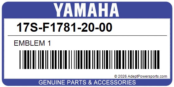 Yamaha 17S-F1781-20-00 Emblem 1