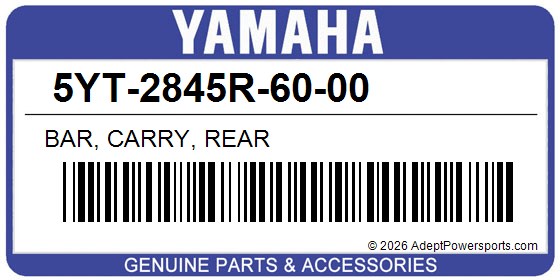 Yamaha 5YT-2845R-60-00 Bar, Carry, Rear
