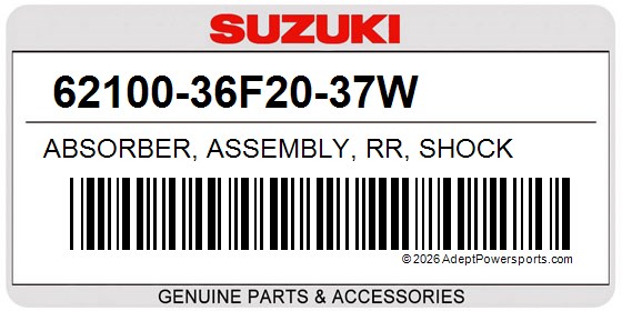 Suzuki 62100-36F20-37W Absorber, Assembly, Rr, Shock