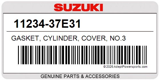 Suzuki 11234-37E31 Gasket, Cylinder, Cover, No.3