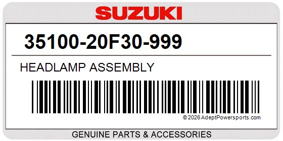 Suzuki 35100-20F30-999 Headlamp Assembly