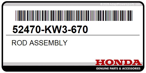 Honda 52470-KW3-670 Rod Assembly