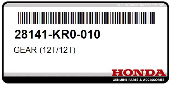 Honda 28141-KR0-010 Gear (12T/12T)