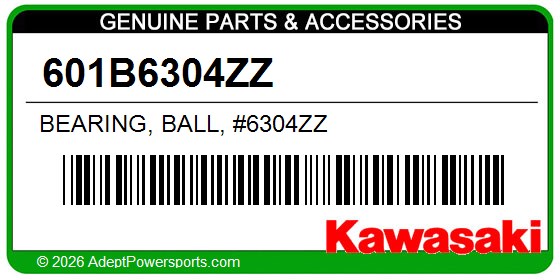 Kawasaki 601B6304ZZ Bearing, Ball, #6304Zz