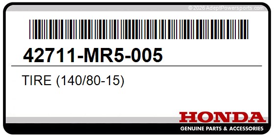 Honda 42711-MR5-005 Tire (140/80-15)