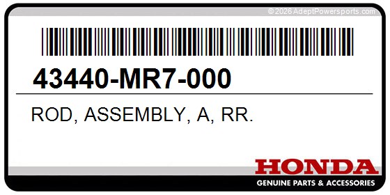 Honda 43440-MR7-000 Rod, Assembly, A, Rr.