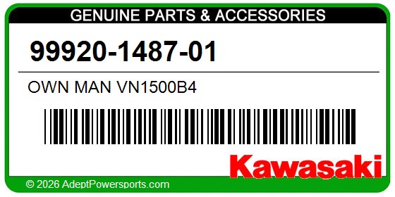 Kawasaki 99920-1487-01 Own Man Vn1500b4