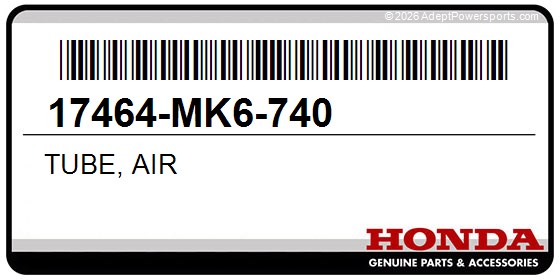 Honda 17464-MK6-740 Tube, Air