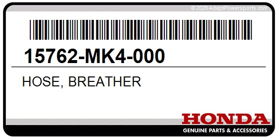 Honda 15762-MK4-000 Hose, Breather