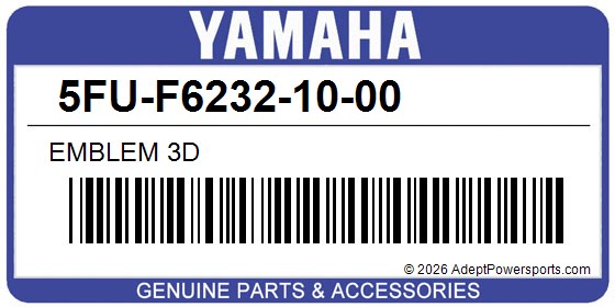 Yamaha 5FU-F6232-10-00 Emblem 3D