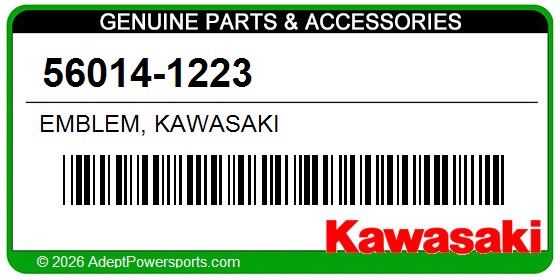 Kawasaki 56014-1223 Emblem, Kawasaki