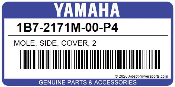 Yamaha 1B7-2171M-00-P4 Mole, Side, Cover, 2