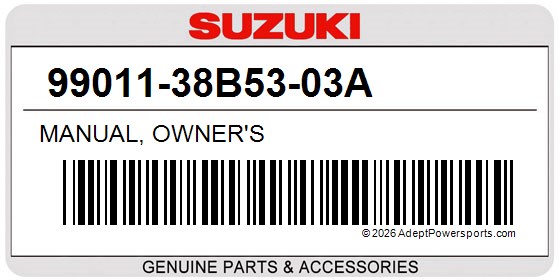 Suzuki 99011-38B53-03A Manual, Owner's