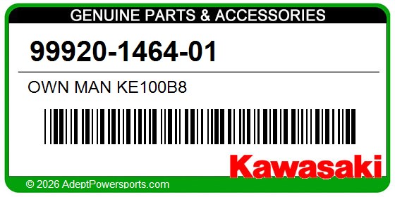 Kawasaki 99920-1464-01 Own Man Ke100b8