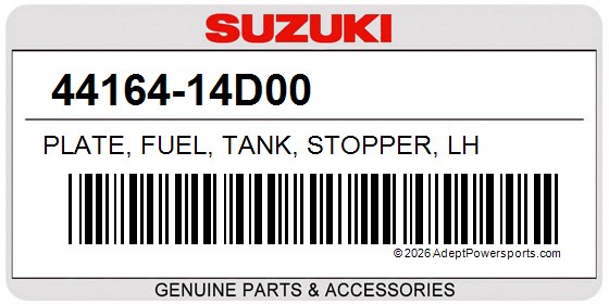 Suzuki 44164-14D00 Plate, Fuel, Tank, Stopper, Lh