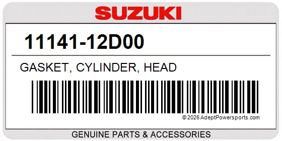 Suzuki 11141-12D00 Gasket, Cylinder, Head