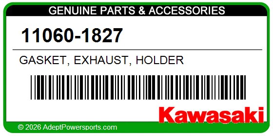 Kawasaki 11060-1827 Gasket, Exhaust, Holder