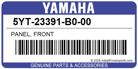 Yamaha 5YT-23391-B0-00 Panel, Front