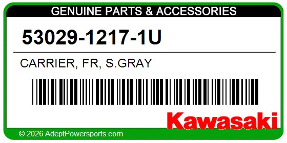 Kawasaki 53029-1217-1U Carrier, Fr, S.Gray