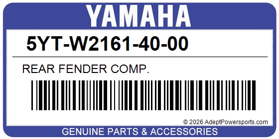 Yamaha 5YT-W2161-40-00 Rear Fender Comp.