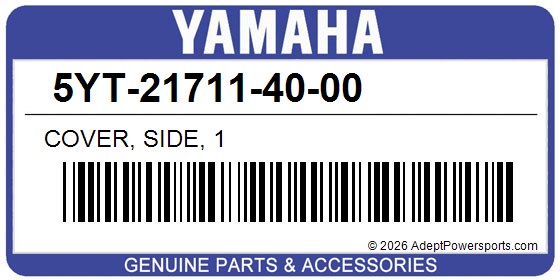 Yamaha 5YT-21711-40-00 Cover, Side, 1