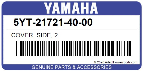 Yamaha 5YT-21721-40-00 Cover, Side, 2