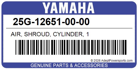 Yamaha 25G-12651-00-00 Air, Shroud, Cylinder, 1