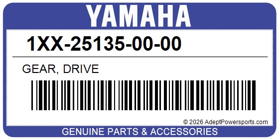 Yamaha 1XX-25135-00-00 Gear, Drive