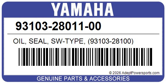 Yamaha 93103-28011-00 Oil, Seal, Sw-Type, (93103-28100)