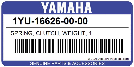 Yamaha 1YU-16626-00-00 Spring, Clutch, Weight, 1