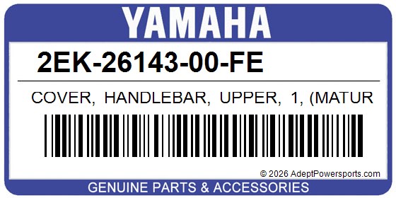 Yamaha 2EK-26143-00-FE Cover, Handlebar, Upper, 1, (Mature, Red)