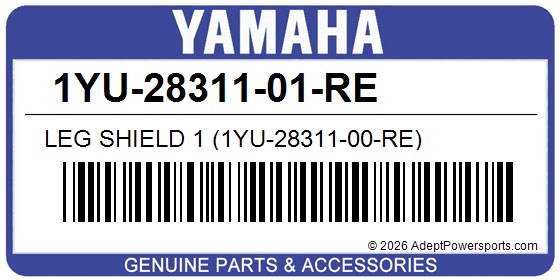 Yamaha 1YU-28311-01-RE Leg Shield 1 (1Yu-28311-00-Re)