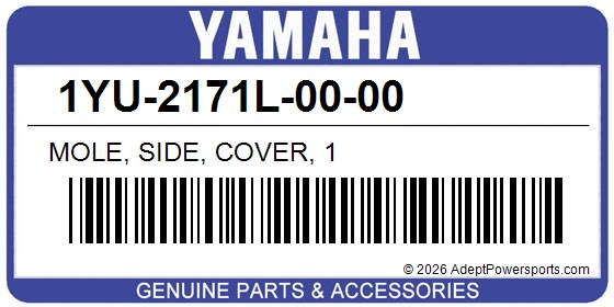 Yamaha 1YU-2171L-00-00 Mole, Side, Cover, 1