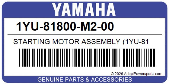 Yamaha 1YU-81800-M2-00 Starting Motor Assembly (1Yu-81