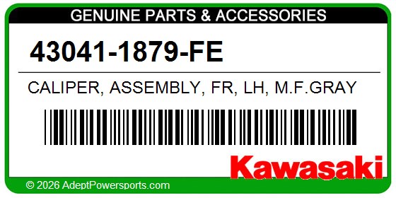 Kawasaki 43041-1879-FE Caliper, Assembly, Fr, Lh, M.F.Gray