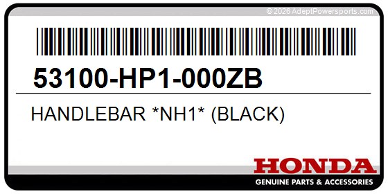 Honda 53100-HP1-000ZB Handlebar *Nh1* (Black)