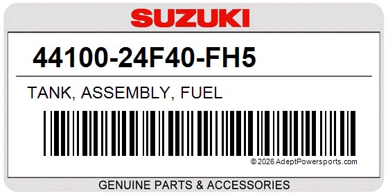 Suzuki 44100-24F40-FH5 Tank, Assembly, Fuel