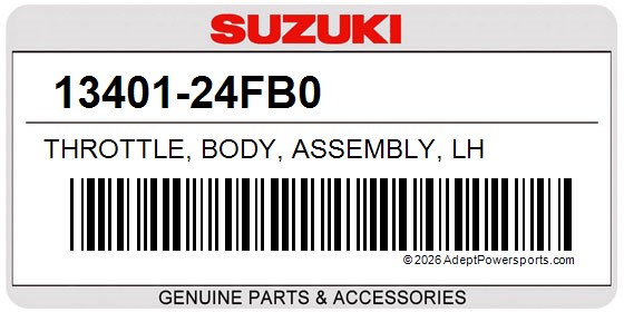 Suzuki 13401-24FB0 Throttle, Body, Assembly, Lh