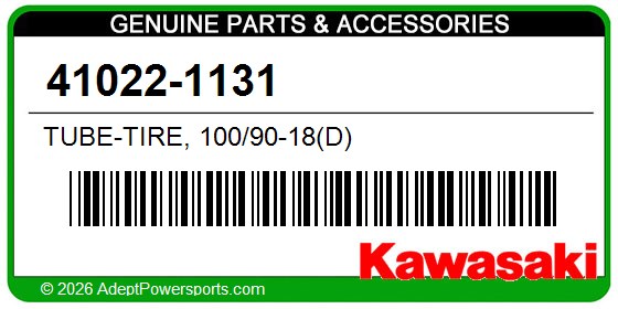 Kawasaki 41022-1131 Tube-Tire, 100/90-18(D)