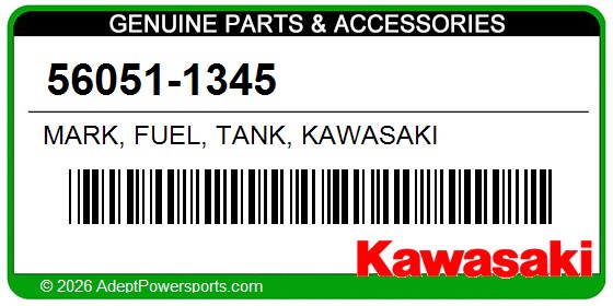 Kawasaki 56051-1345 Mark, Fuel, Tank, Kawasaki