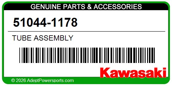 Kawasaki 51044-1178 Tube Assembly