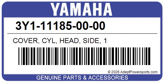 Yamaha 3Y1-11185-00-00 Cover, Cyl, Head, Side, 1