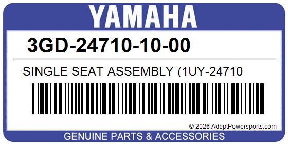 Yamaha 3GD-24710-10-00 Single Seat Assembly (1Uy-24710