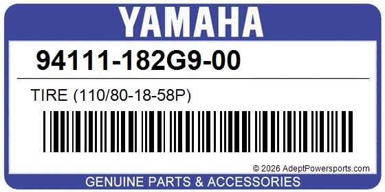 Yamaha 94111-182G9-00 Tire (110/80-18-58P)