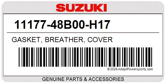 Suzuki 11177-48B00-H17 Gasket, Breather, Cover