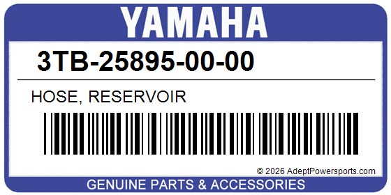 Yamaha 3TB-25895-00-00 Hose, Reservoir
